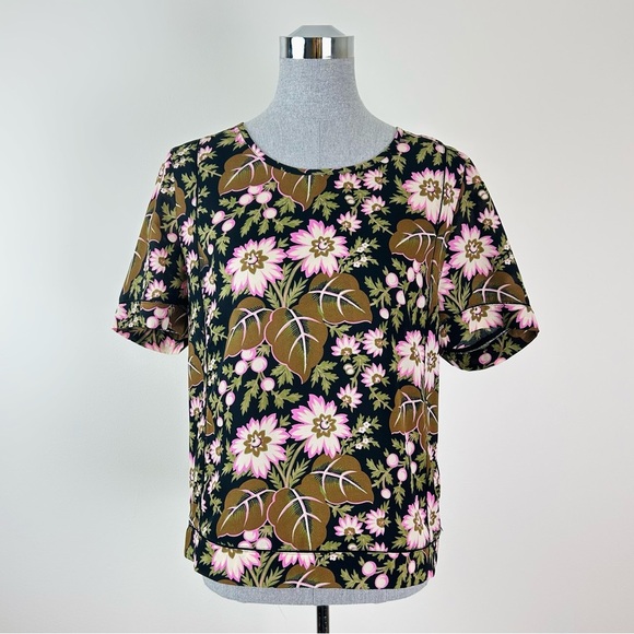 Scotch & Soda Ladder Top in Brown Floral - Picture 1 of 6